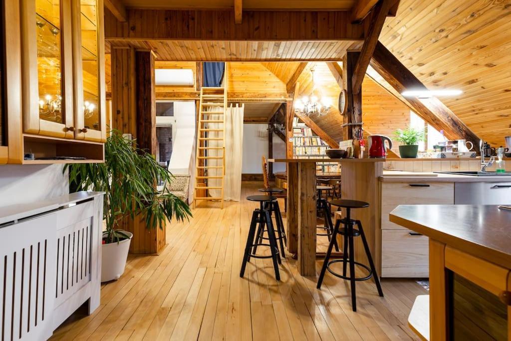 Rooftop 180M2 Loft With Private Sauna, Братислава Экстерьер фото